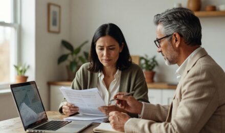 Beginner investor reviewing best index funds on a laptop