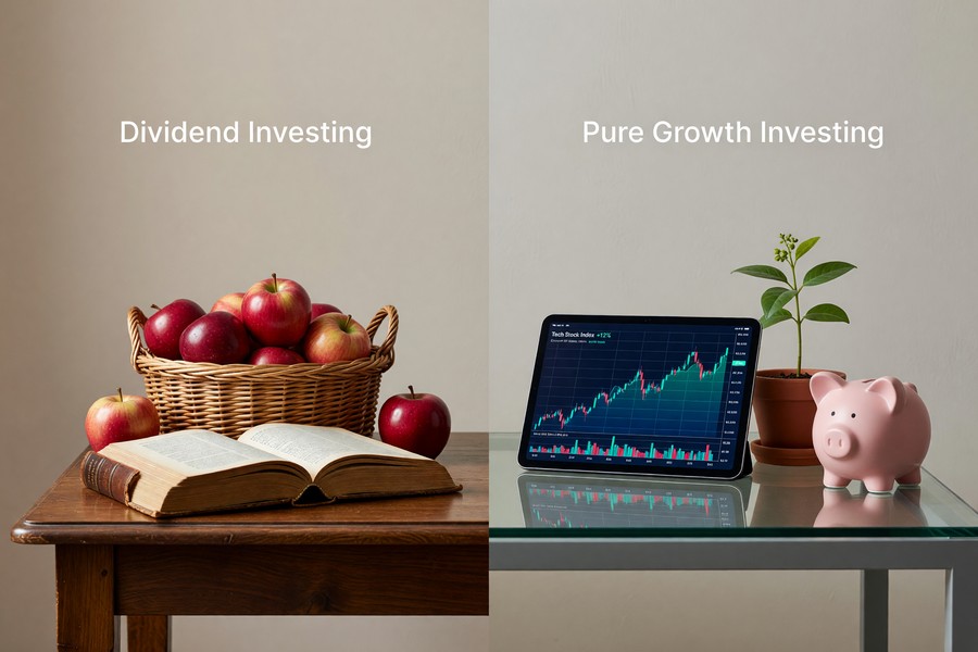 Bar chart comparing annualized returns of dividend growers versus non-dividend payers from 1973 to 2023