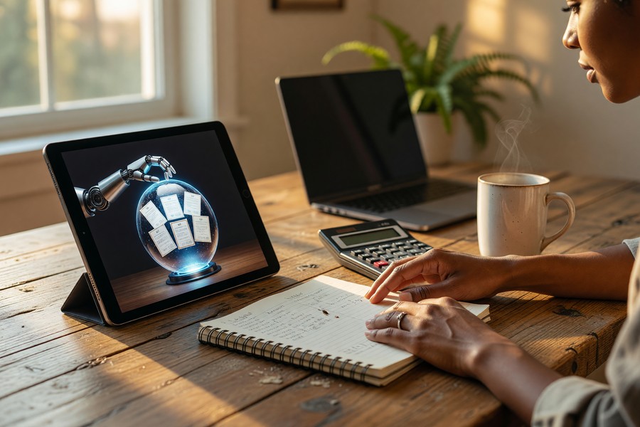 Side-by-side comparison of top Roth IRA providers shown on a laptop screen