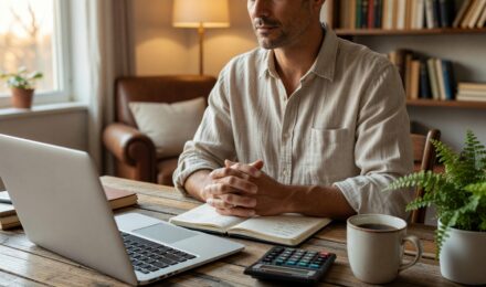 Person reviewing a realistic budget plan to stop living paycheck to paycheck
