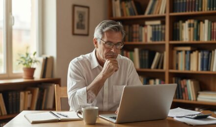 Older couple reviewing Social Security benefit options at different claiming ages