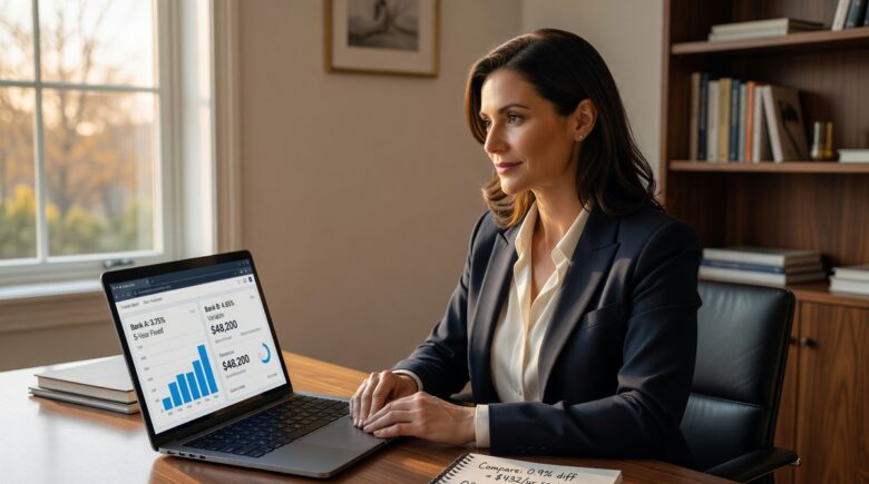 Side-by-side comparison of money market account and high-yield savings account interest rates
