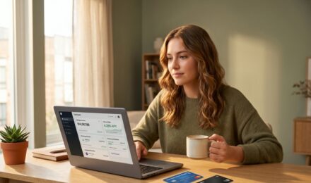 Side-by-side comparison of online savings accounts vs traditional bank accounts showing interest rate differences