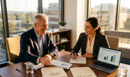 Side-by-side comparison chart of a pension plan vs 401k retirement options