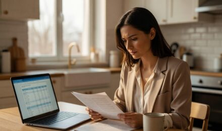 Side-by-side comparison of a personal loan document and a credit card for a $5,000 expense