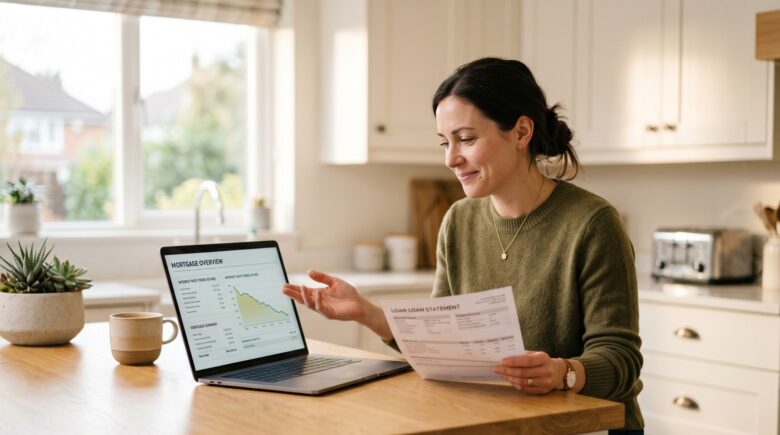 Person reviewing variable-rate debt statements after a prime rate cut announcement