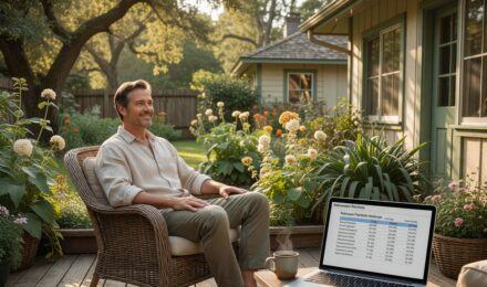 Person relaxing outdoors symbolizing early retirement without a million dollars