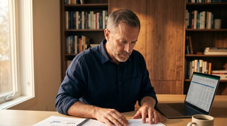 Person reviewing retirement account contribution elections on a laptop with 2026 IRS limit documents nearby