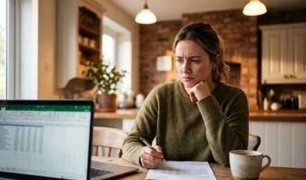 Person reviewing a balance transfer credit card offer worried about the promotional period ending