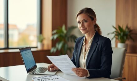 Business owner reviewing line of credit terms as prime rate drops on financial dashboard