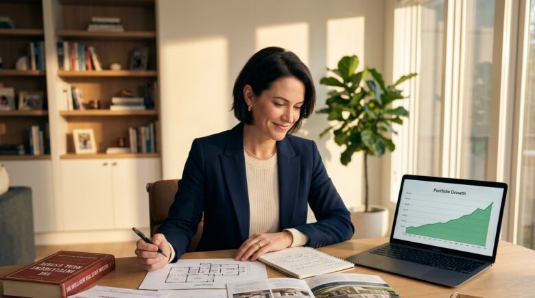 Person reviewing investment portfolio illustrating the concept of buying assets to build wealth