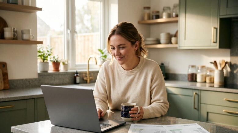 Side-by-side comparison of a high-yield savings account and a checking account showing interest rate differences