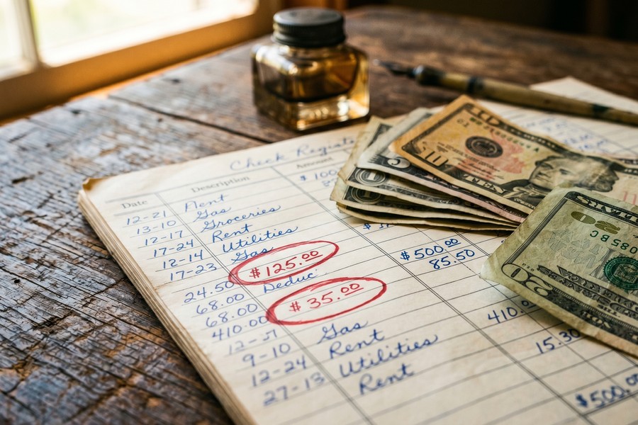 Chart showing income floor calculation steps for a gig worker over 12 months