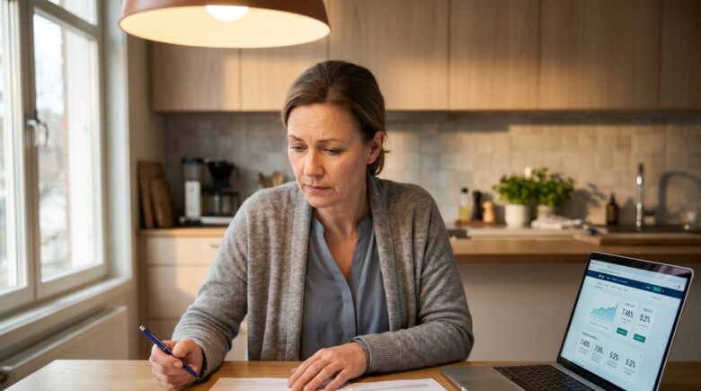 Patient reviewing variable-rate medical debt financing options affected by prime rate changes