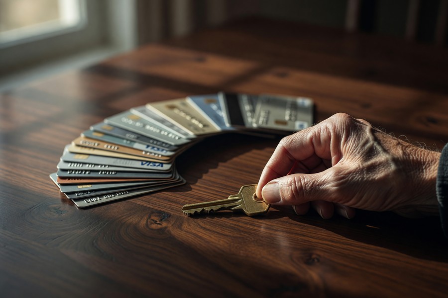 Infographic comparing three debt consolidation options for seniors with rates and timelines