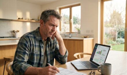 Person reviewing 401k retirement account documents before age 59 and a half