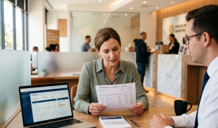 Person reviewing savings account withdrawal limits on a banking app in 2026
