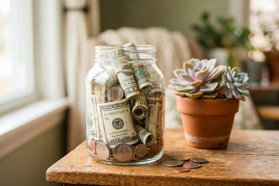 Side-by-side comparison chart of short-term vs long-term savings account types and their APY ranges