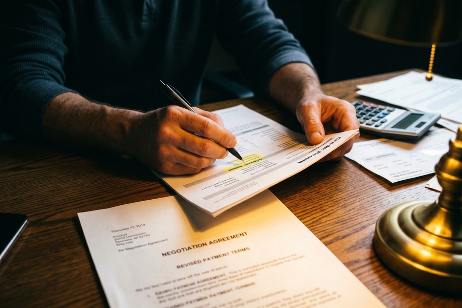 Side-by-side credit score report comparison showing paid vs unpaid collection account status