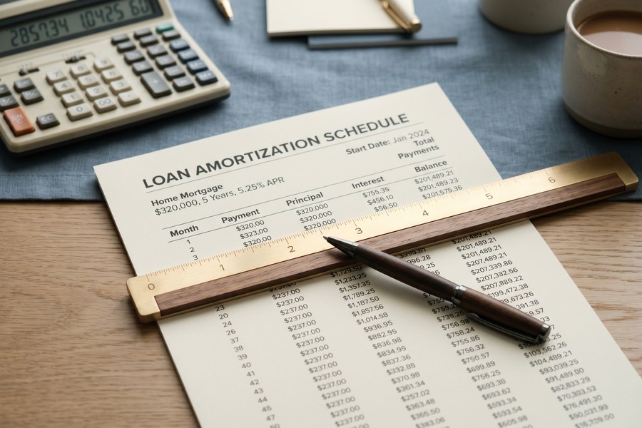 Decision flowchart showing fixed vs floating loan choice based on loan duration, credit score, and rate gap