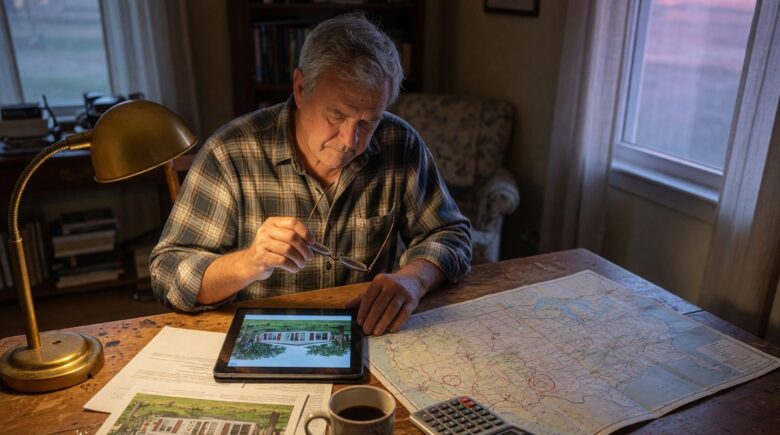 Retiree planning a move between states to reduce living costs and taxes