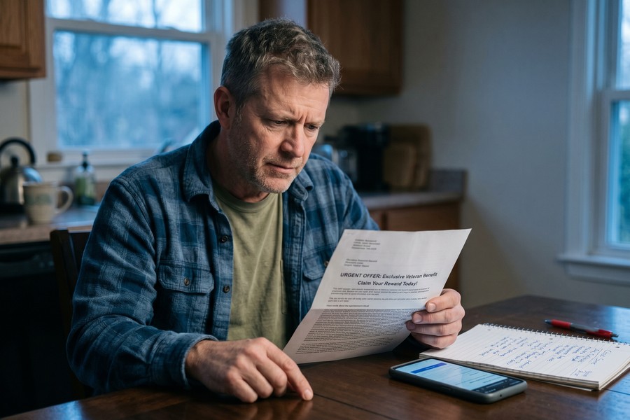 Warning signs checklist comparing legitimate nonprofit debt counseling versus predatory debt relief companies