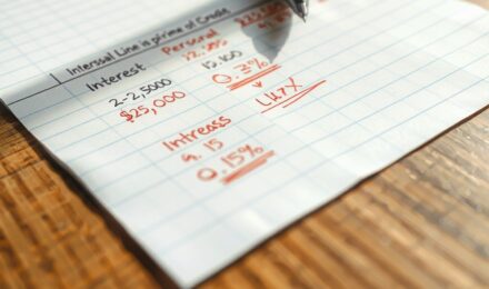A 0.5% prime rate increase affecting a $25,000 personal line of credit in Illinois