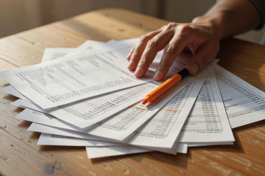 Calculating minimum monthly budget from a year of variable gig income statements