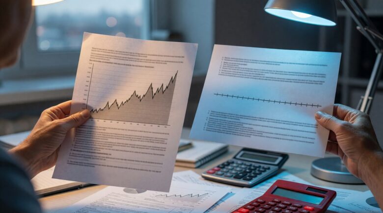 Comparison chart of variable-rate versus fixed-rate SBA 7(a) business loan interest rates during prime rate cuts